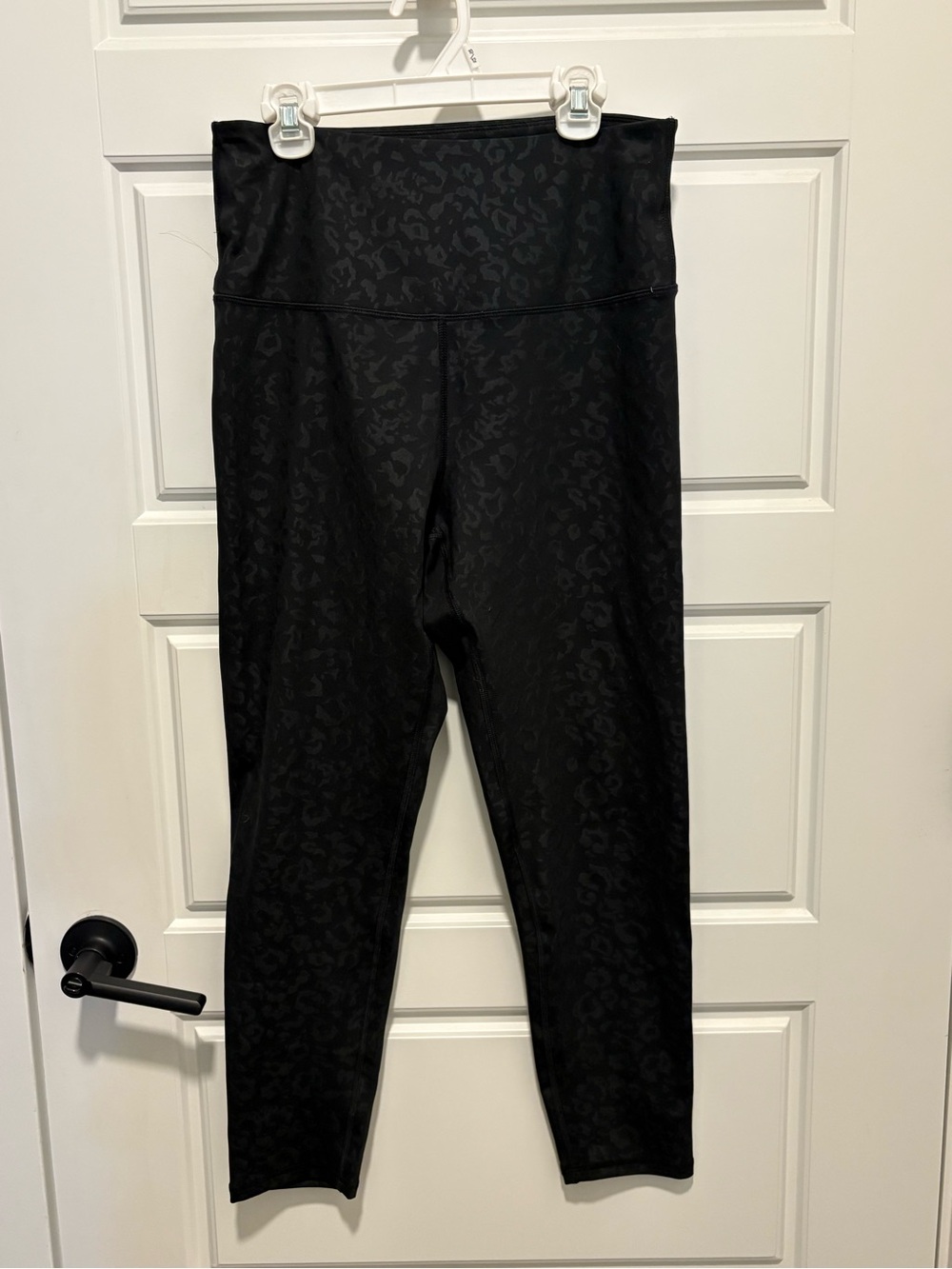 Marika Black High-Waist Patterned Leggings